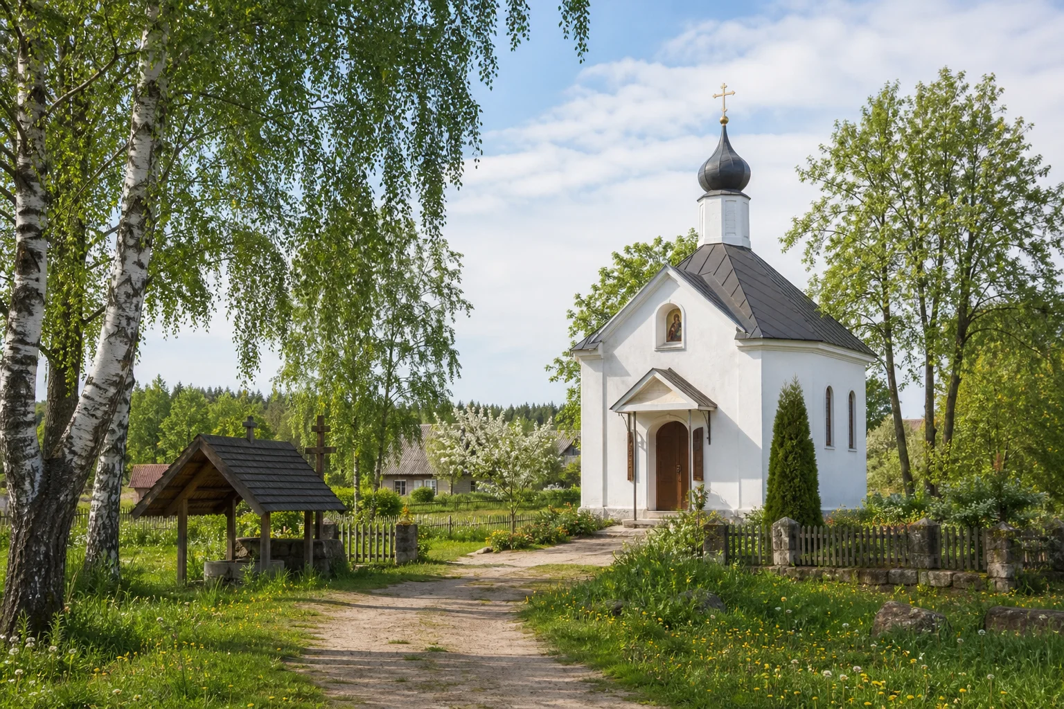 Каменка, часовня придорожная