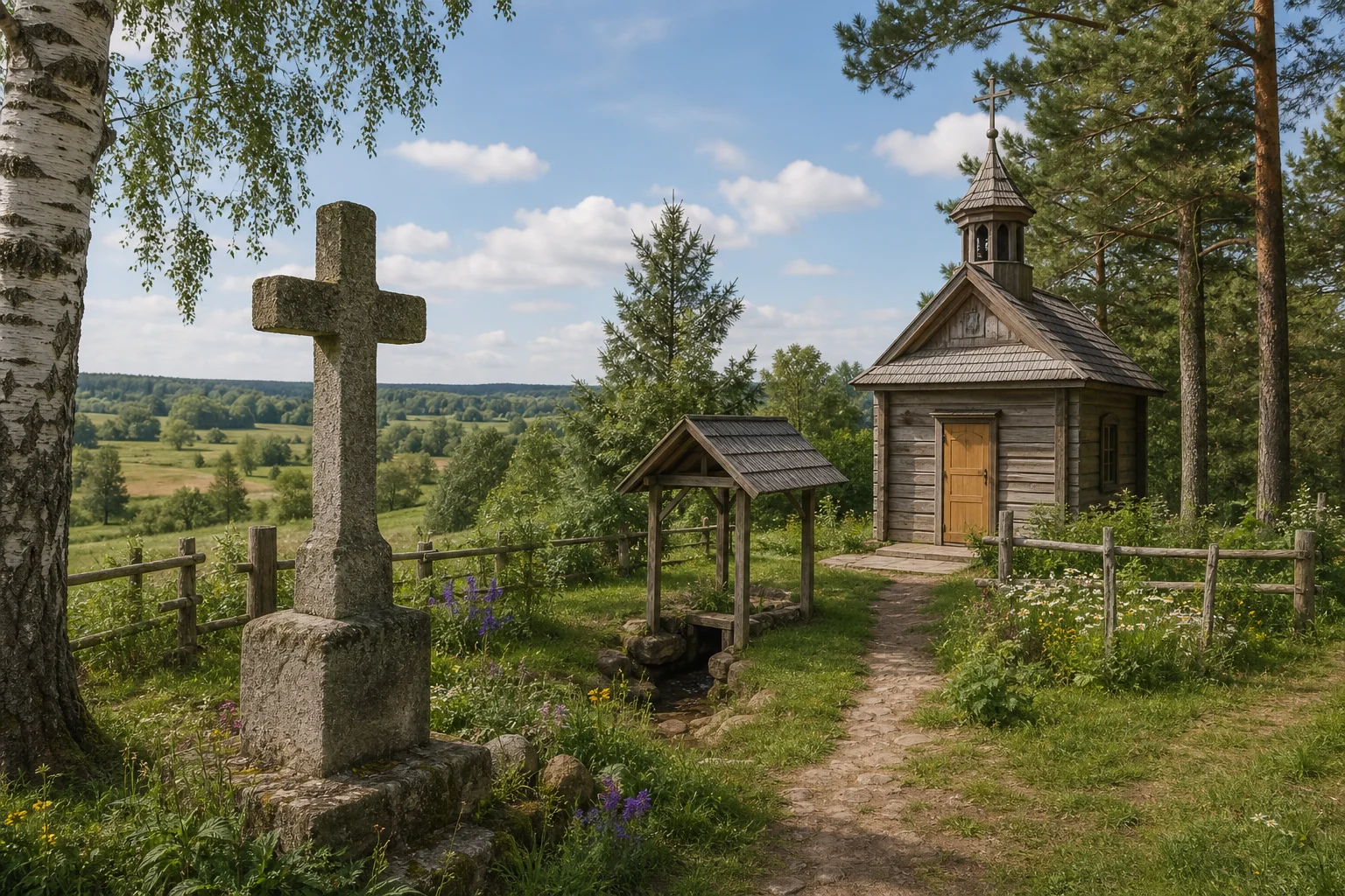 Кажары, каменные кресты