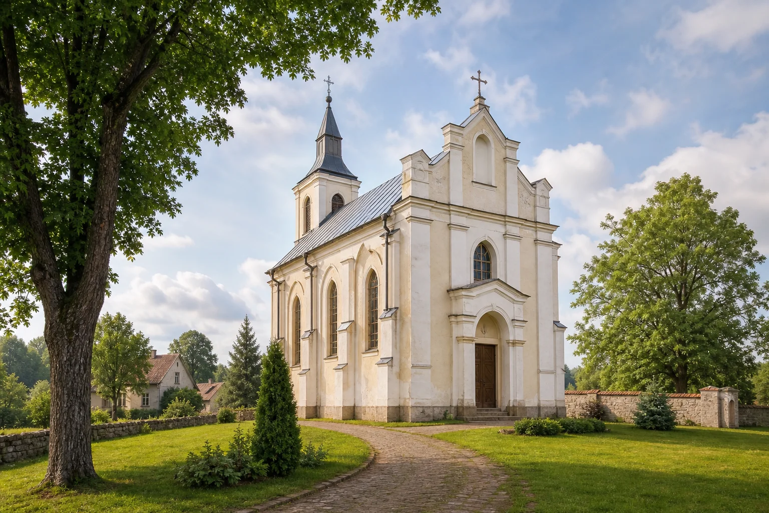 Клющаны, костел св. Иоахима (дерев.)