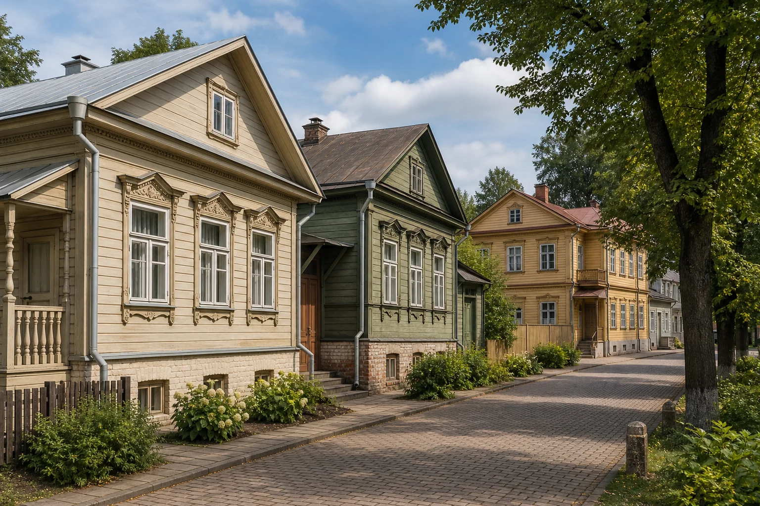 Комплекс деревянной застройки