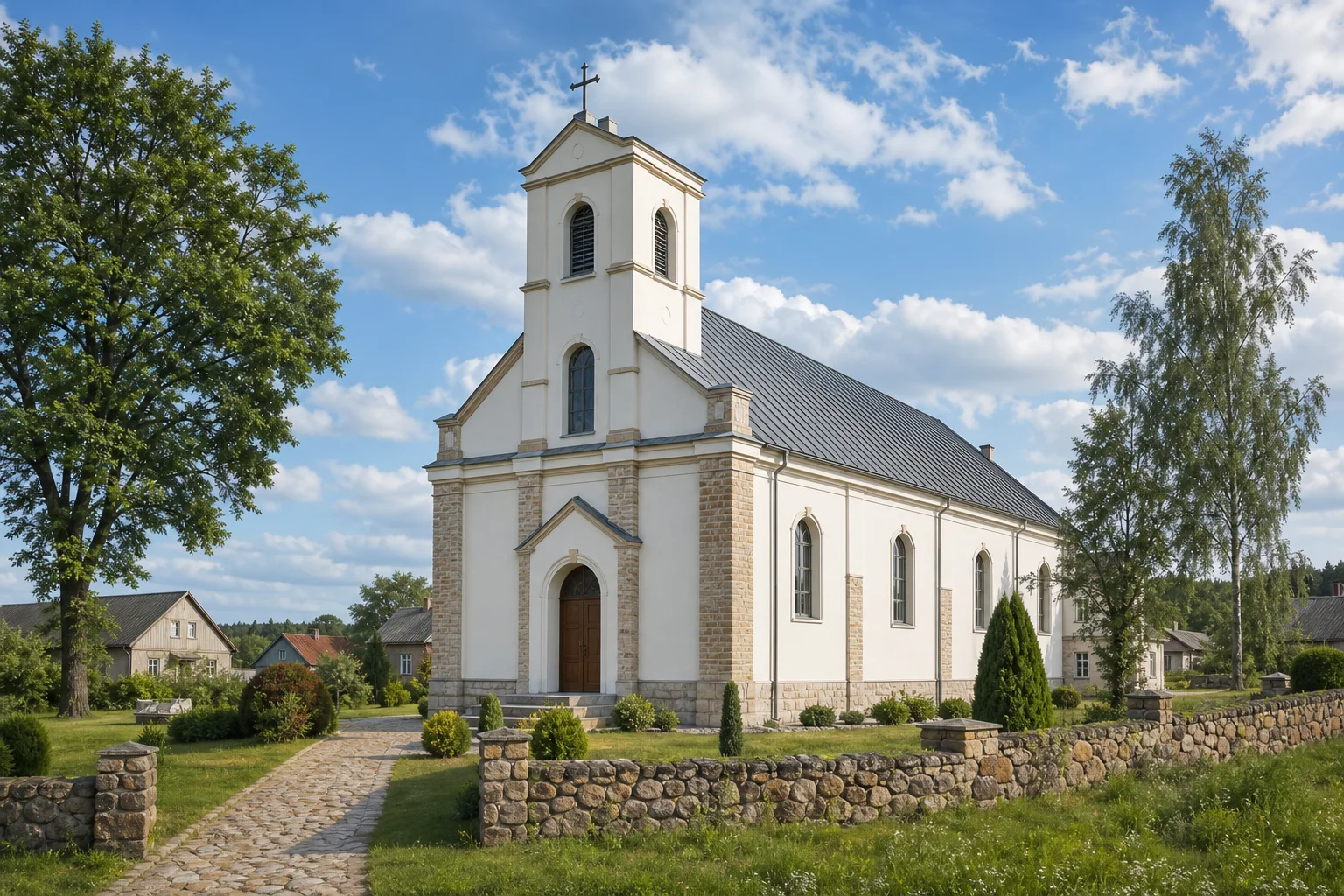 Костел Святой Троицы в деревне Плюсы