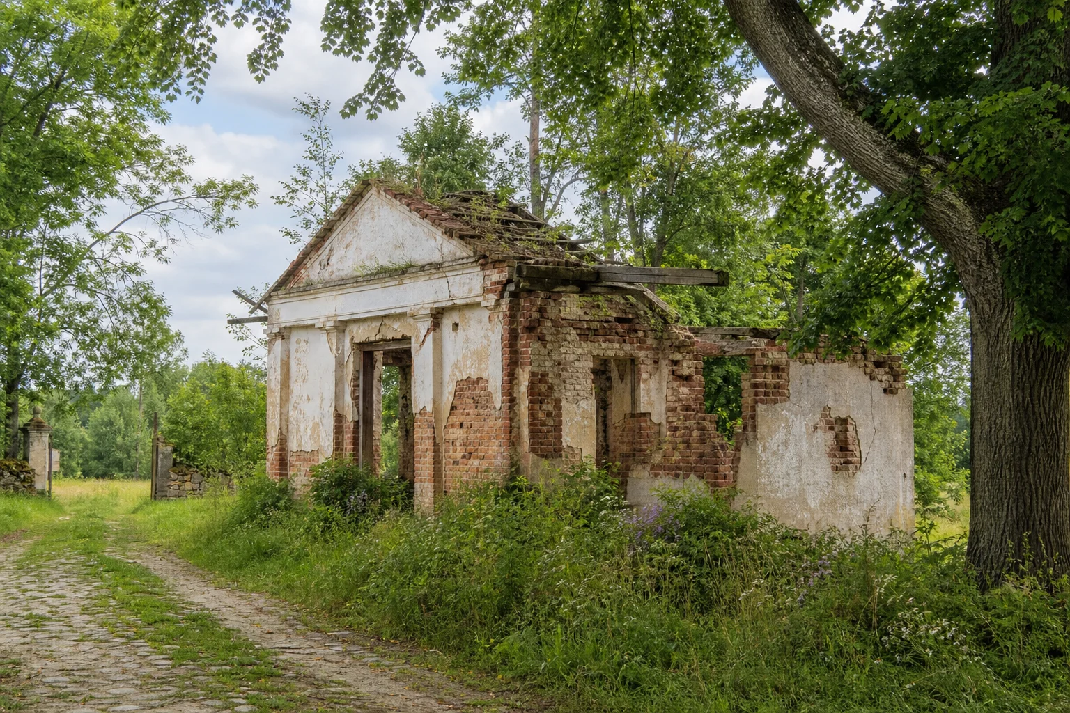 Ковалевичи, усадьба: хозпостройка (руины)