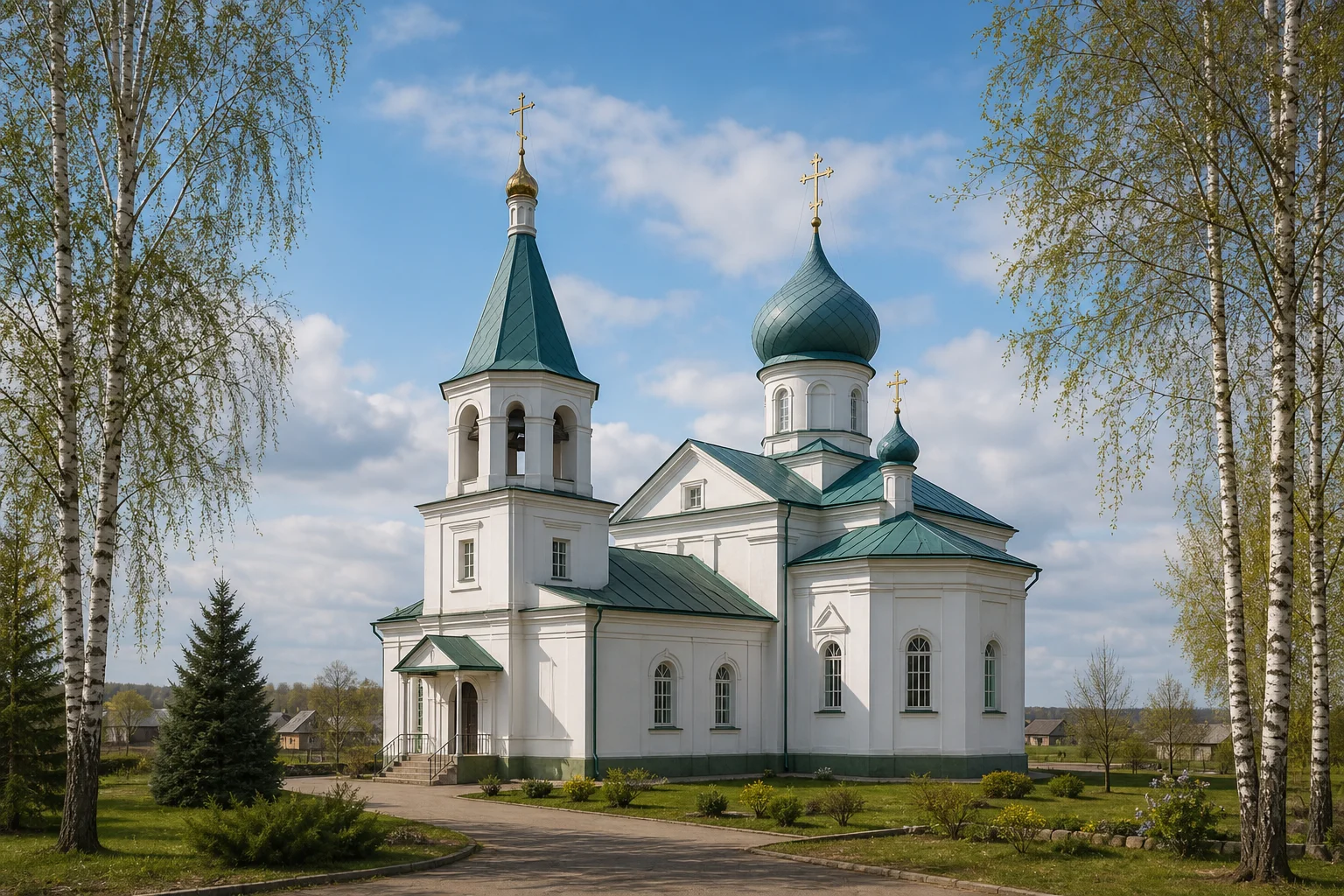 Крестовоздвиженская церковь в Лунинце