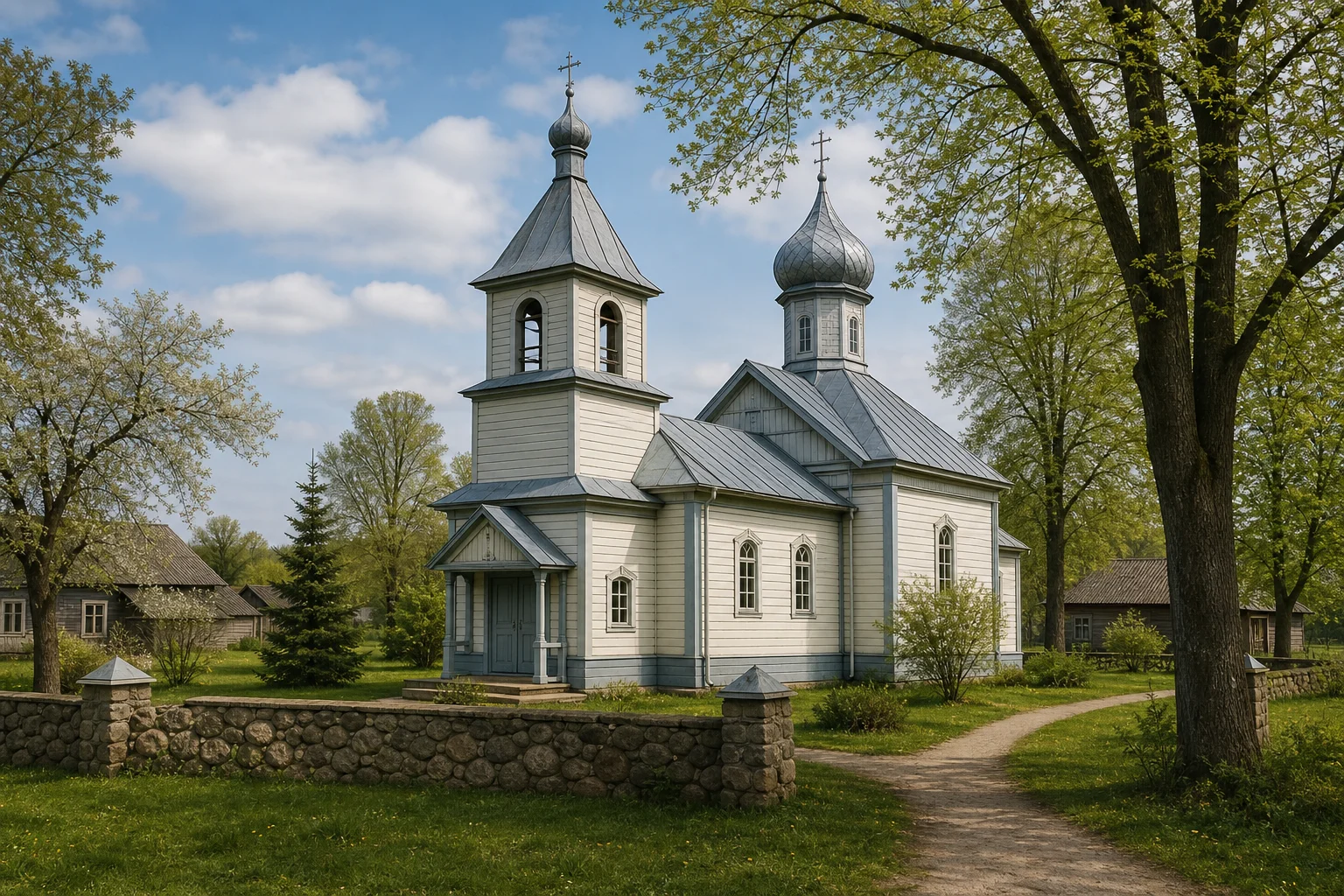 Лань, церковь Покровская (дерев.)