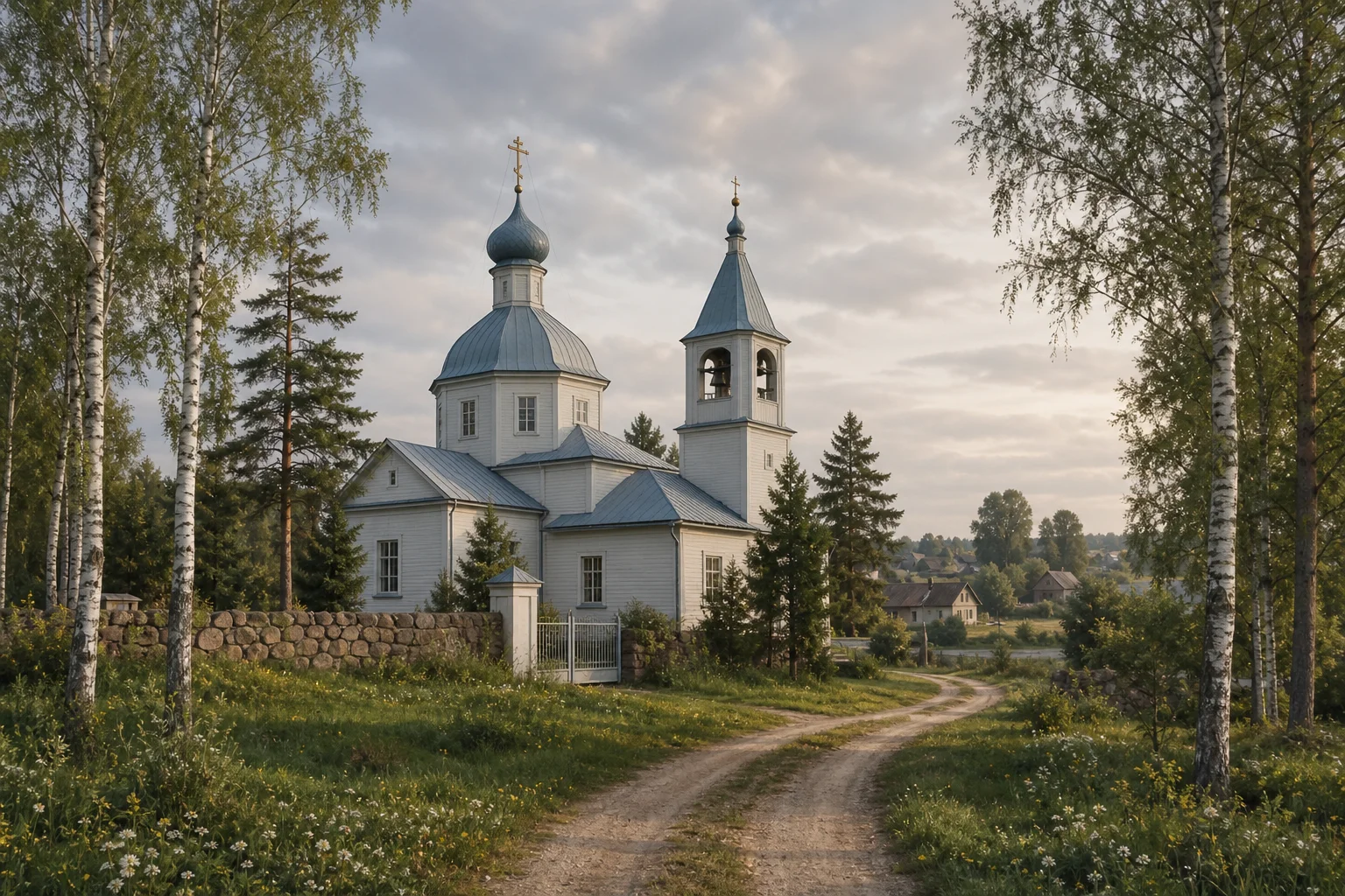 Лесковичи. Церковь Святого Сергия Радонежского