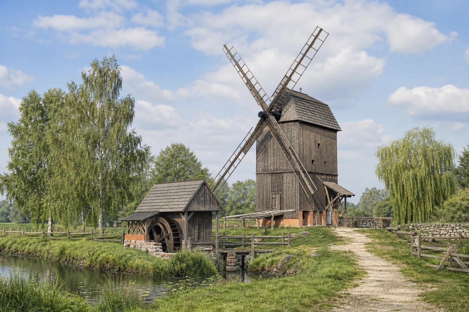 Лесково, ветряная мельница (дерев.)