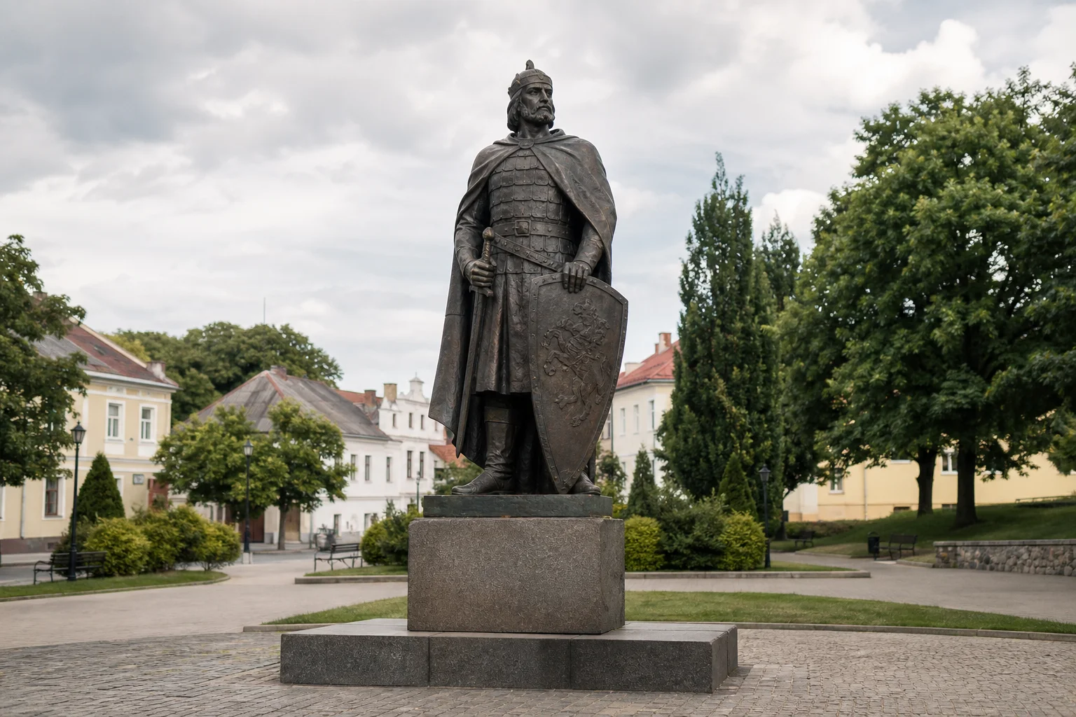 Лида. Памятник князю Гедимину