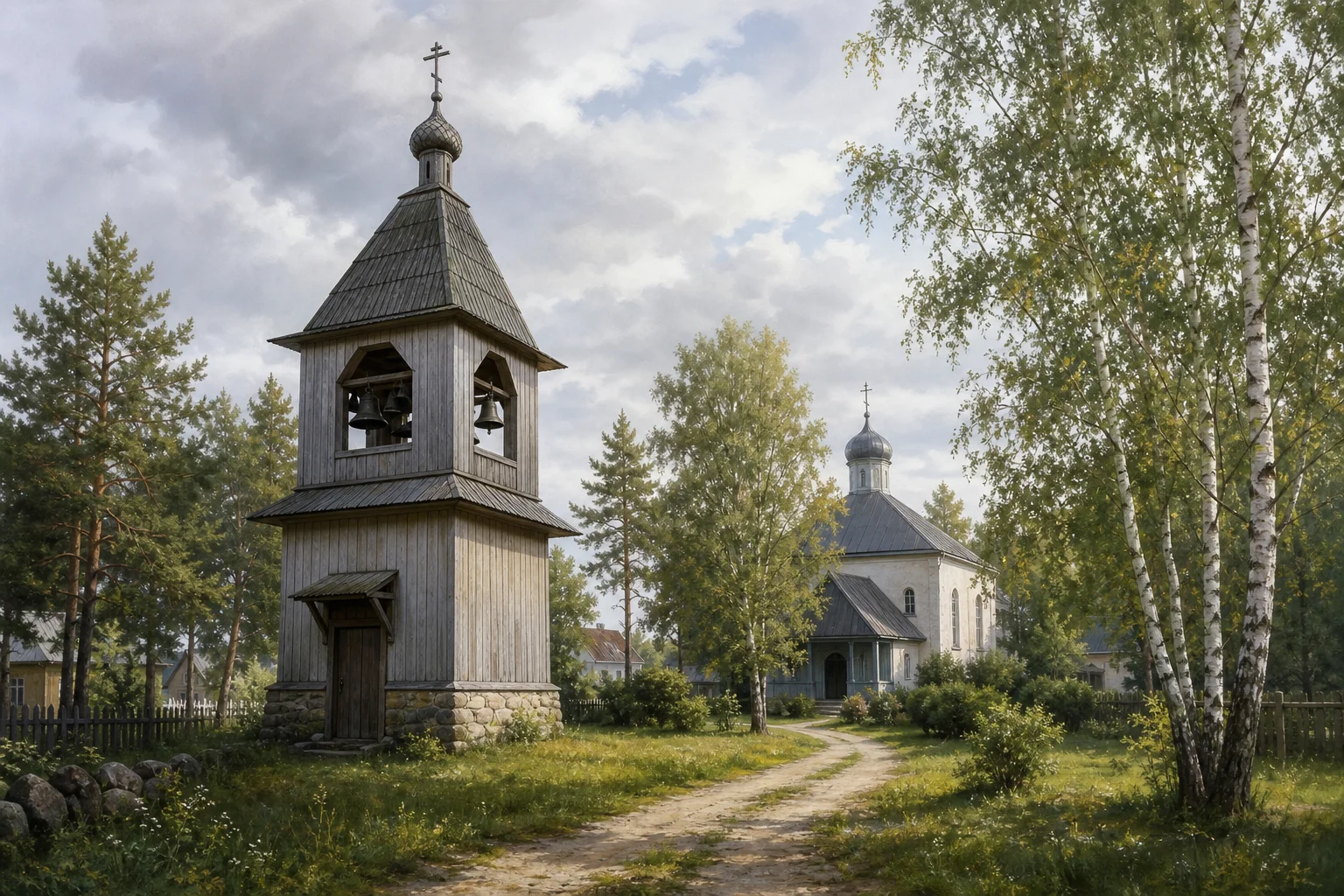 Локтыши, колокольня (дерев.)