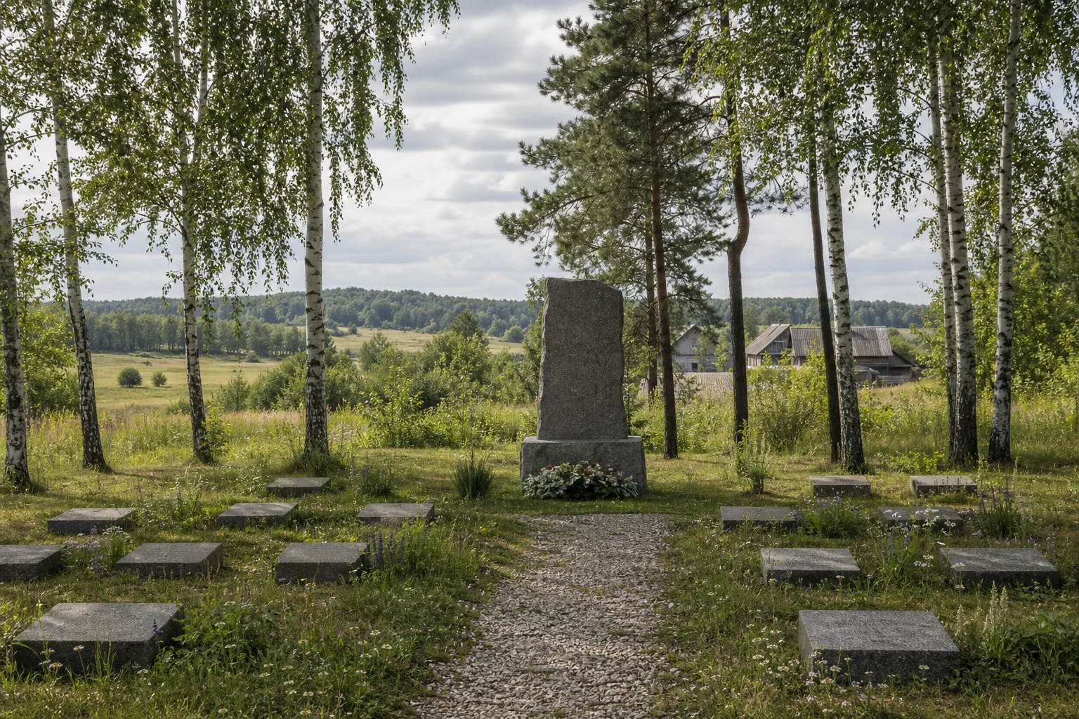 Лопути, кладбище солдат 1-й мировой войны: памятник немецким солдатам