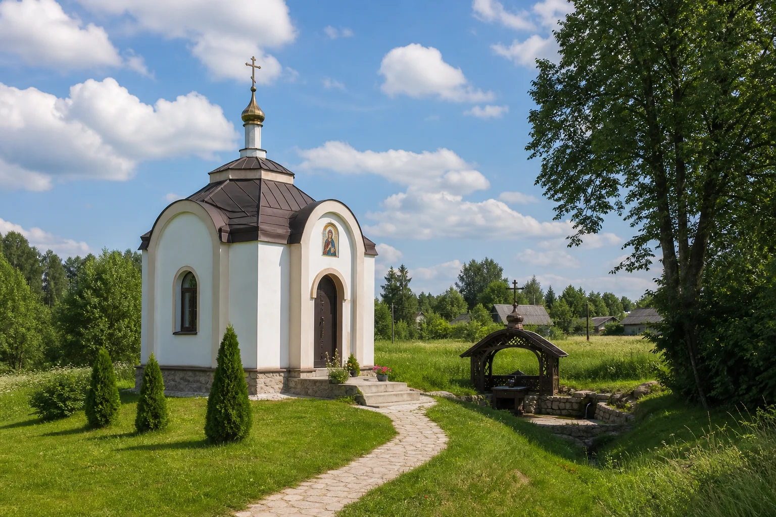 Лозовка, часовня придорожная
