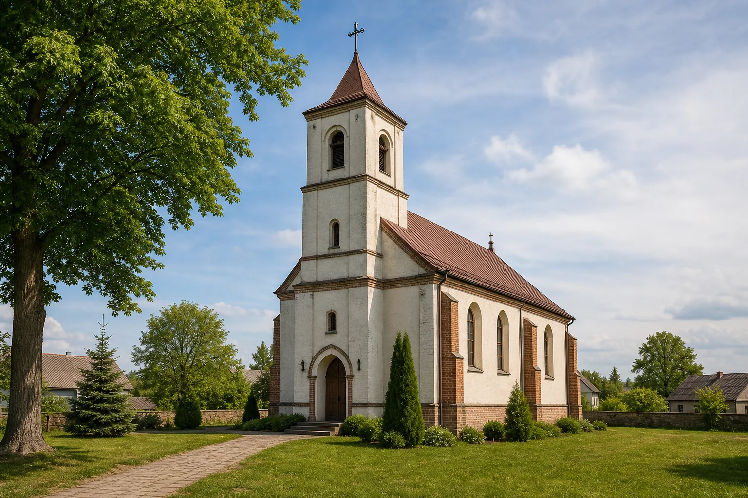 Лужки, костел св. Михаила Архангела