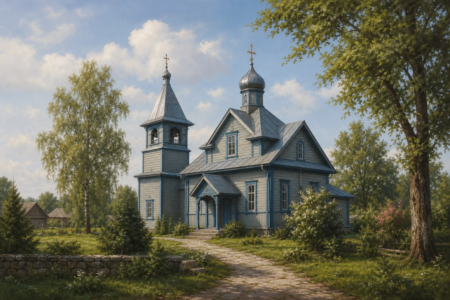 Ляховичи, церковь Вознесенская (дерев.)