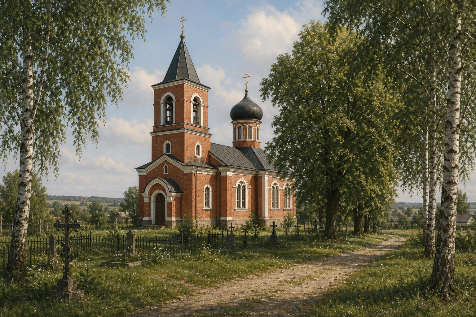 Малые Шарипы. Красная церковь