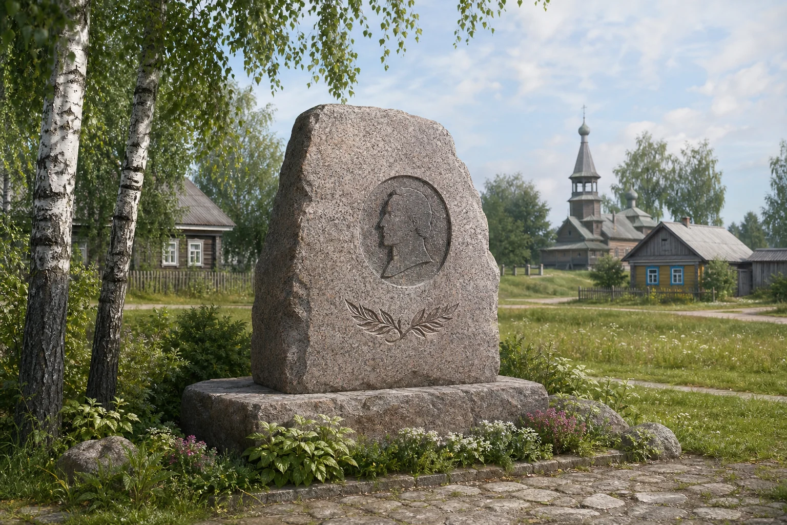 Мемориальный камень Игнату Домейко в Крошине