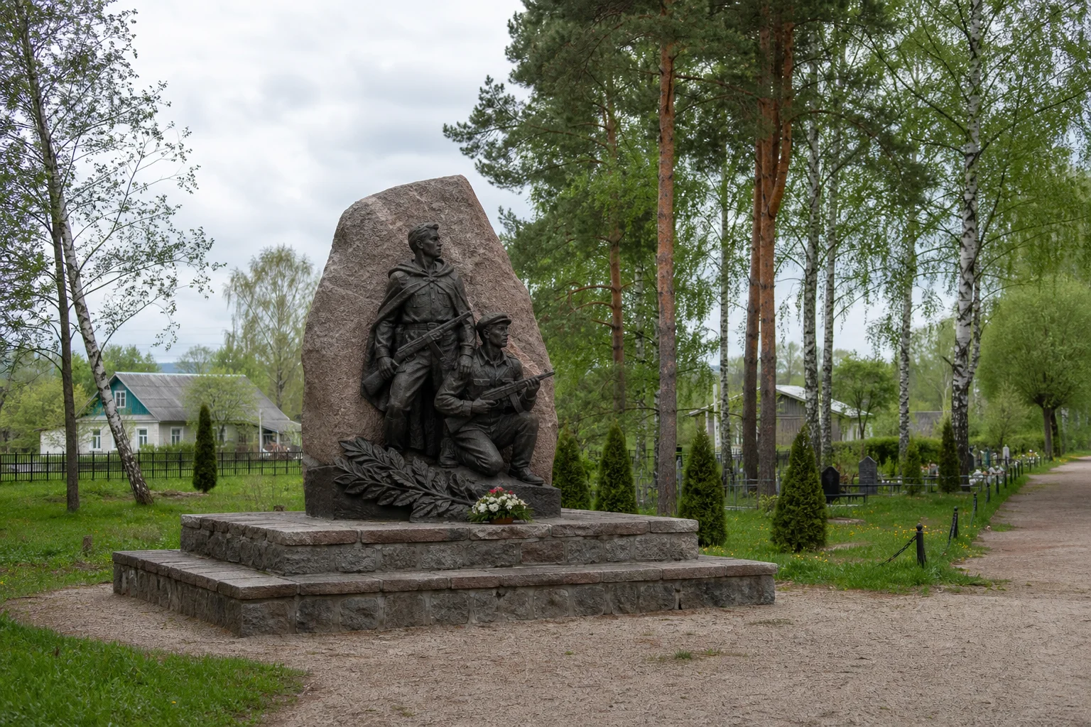 Мемориальный знак памяти дислокации партизанских отрядов «26 лет Октября» и им. Матросова