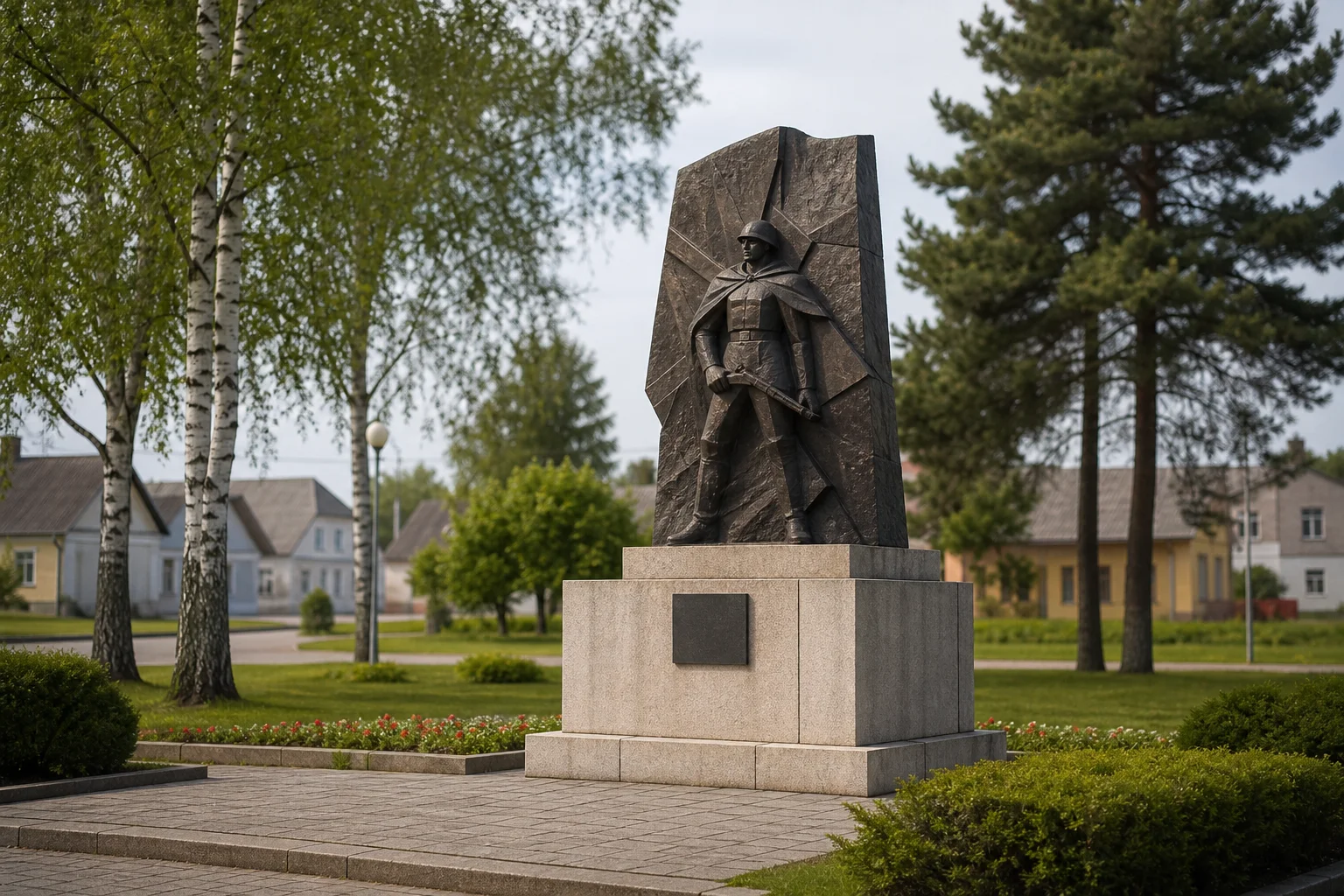 Мемориальный знак в честь освобождения Любанского района от немецко-фашистских захватчиков