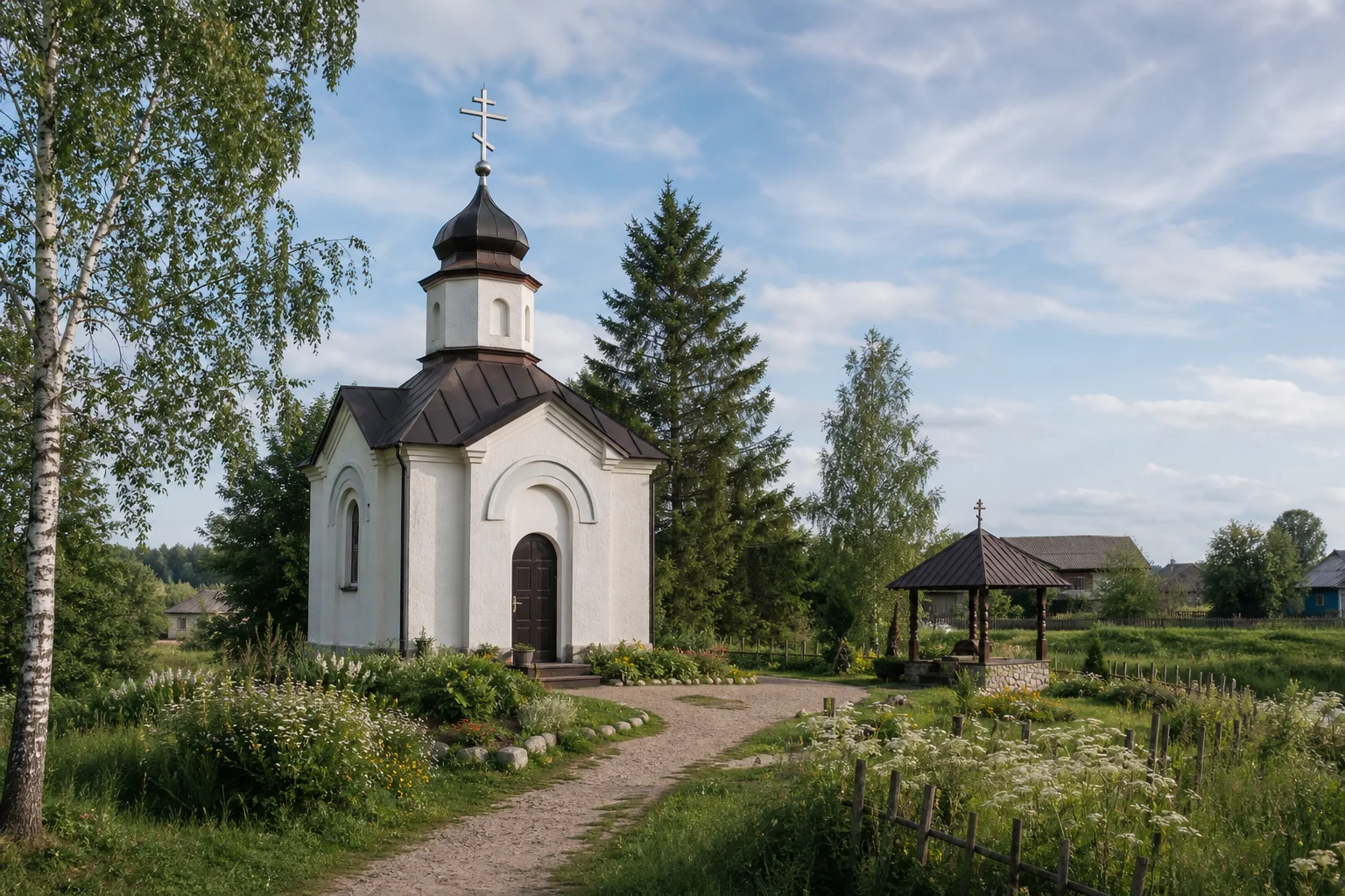 Мерецкие, часовня придорожная
