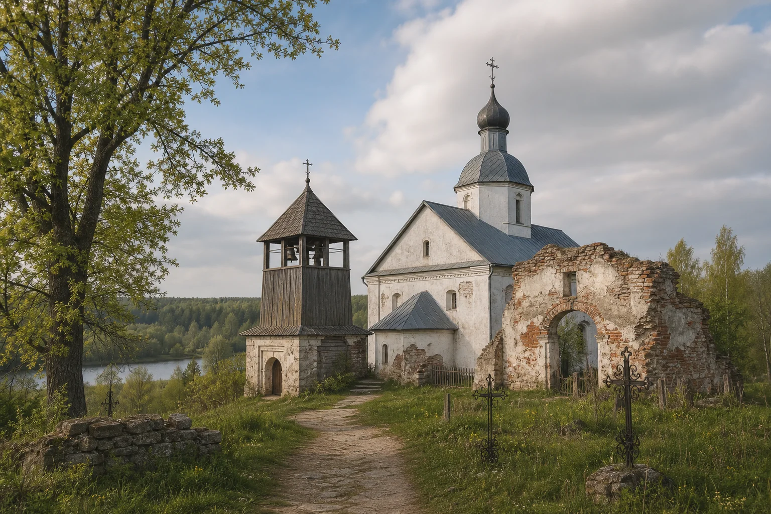Межево, церковь Покровская (руины)