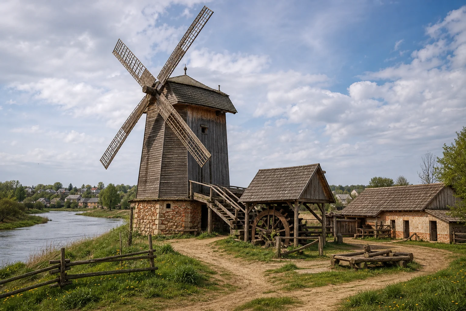 Мольча, ветряная мельница (дерев.)