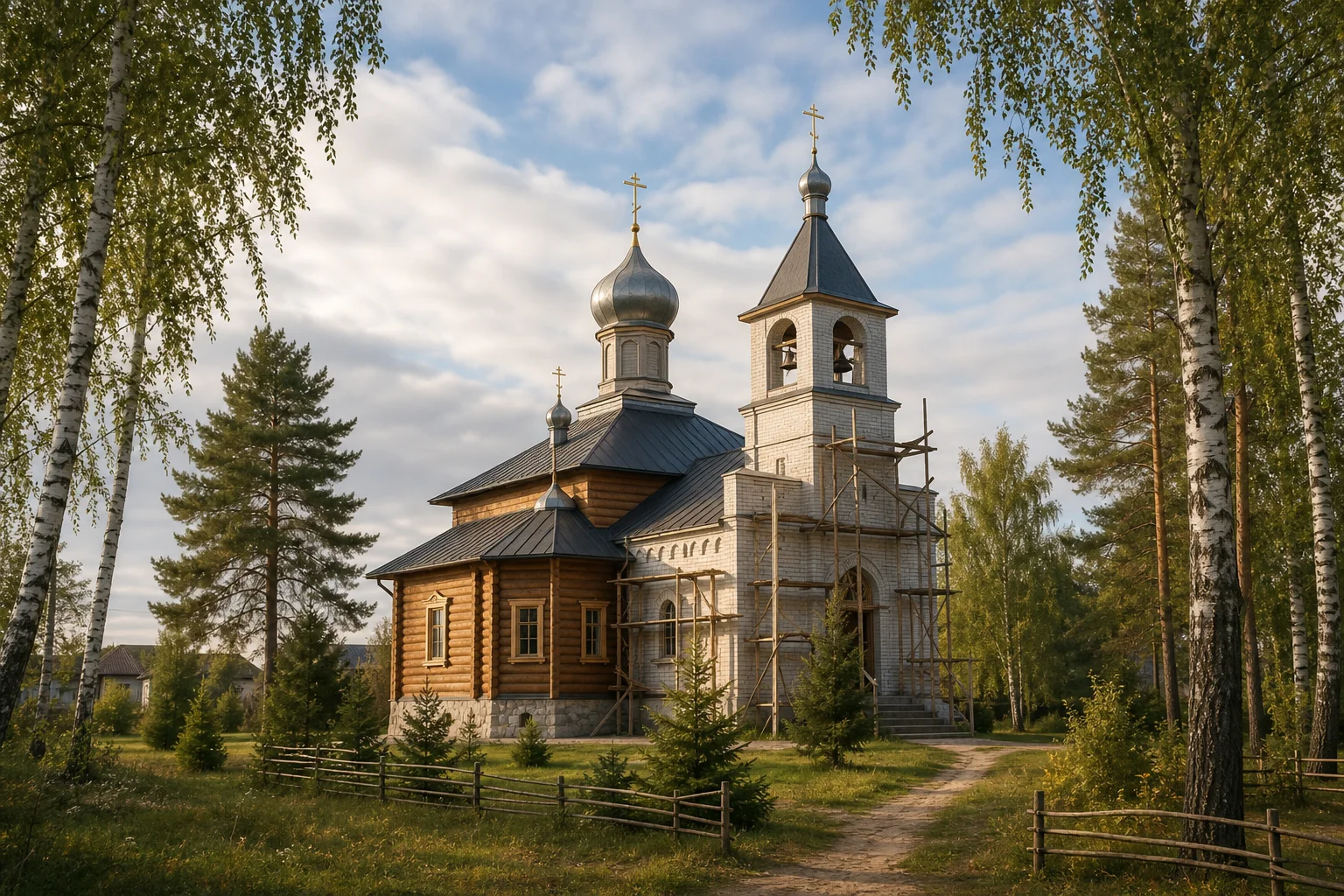 Молотковичи, церковь св. Евфросиньи /строится/