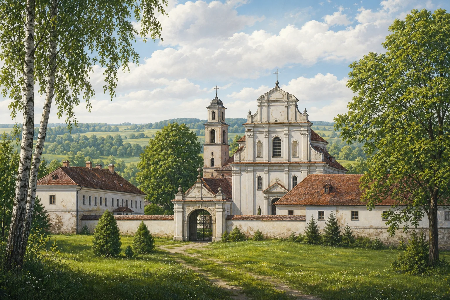Монастырь францисканцев в Сенно