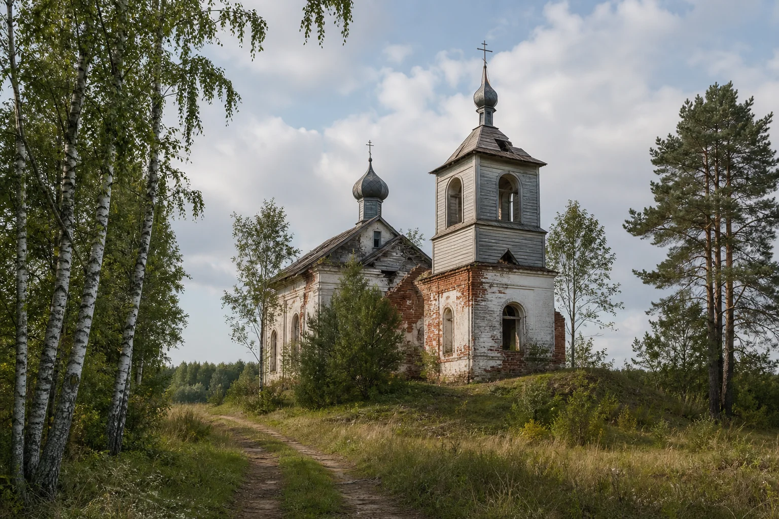 Мосор, церковь Сретенская (руины)