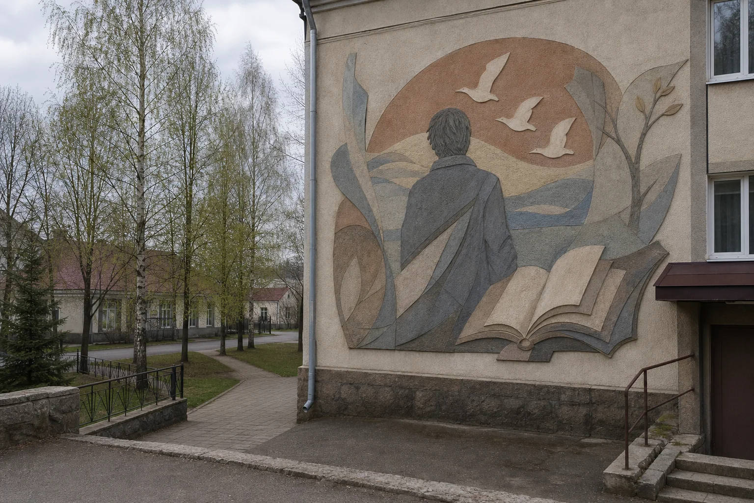 Мурал памяти В.С. Короткевича