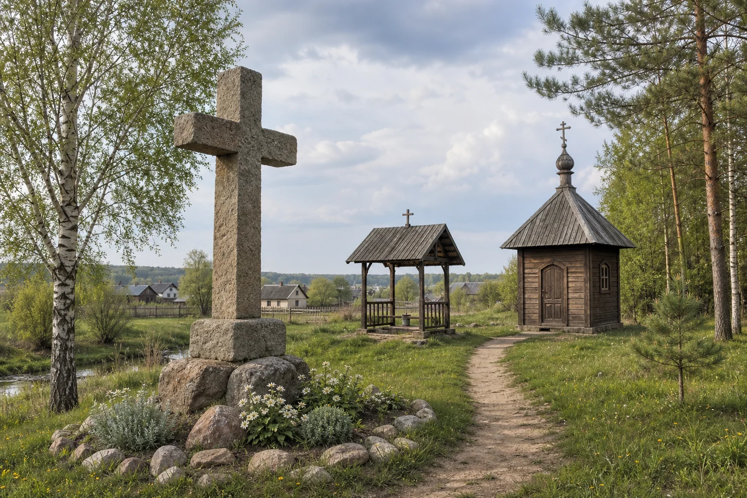 Муравщина, каменный крест