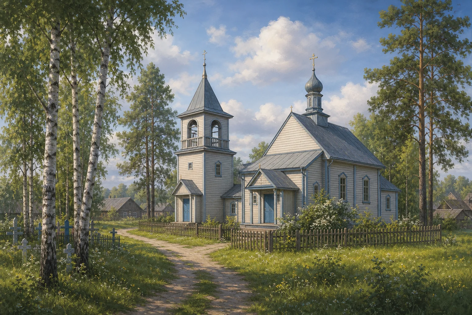 Мурины Малые, церковь св. Николая (дерев.)