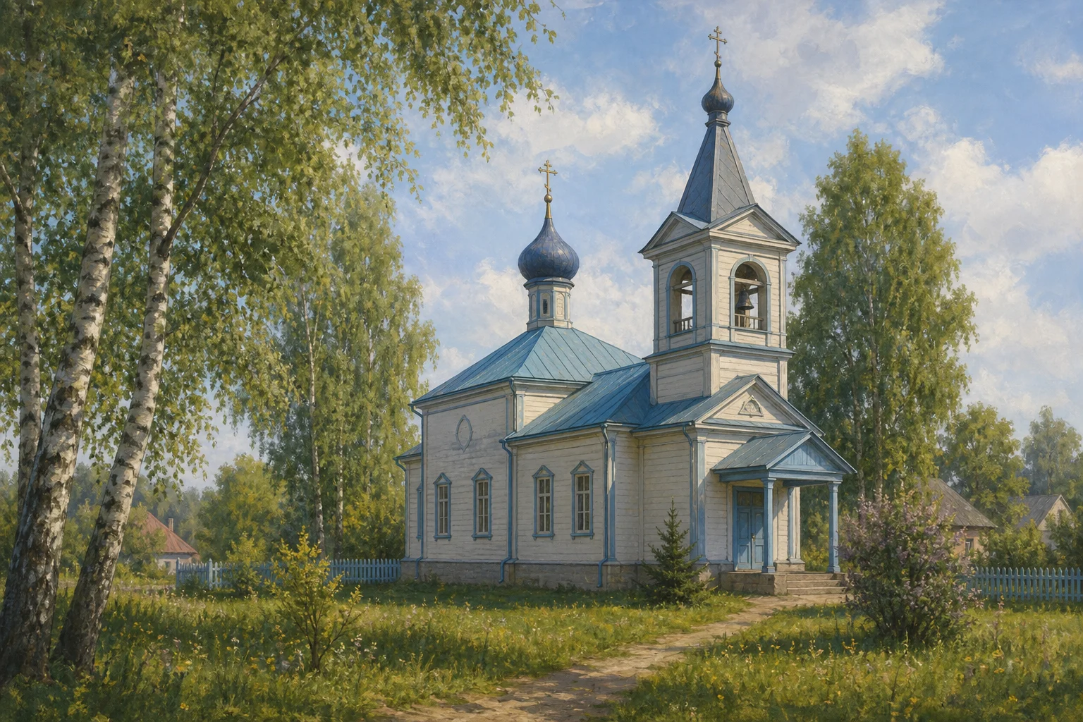 Наровля, церковь св. Иоанна Богослова (дерев.)