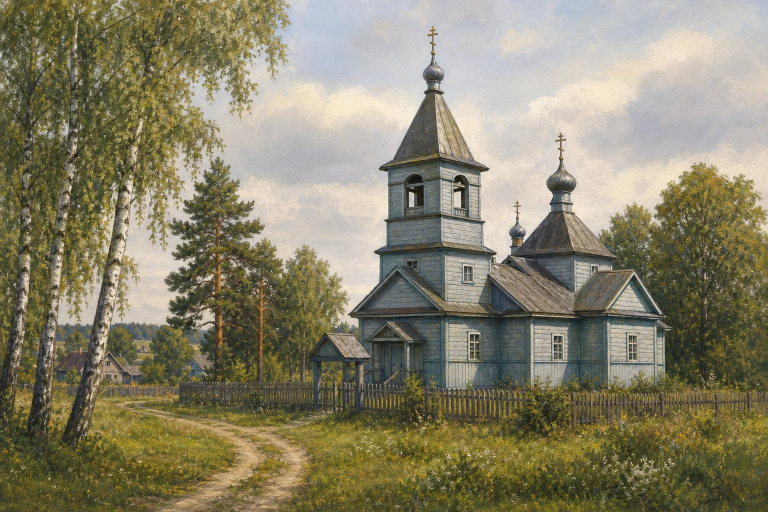 Некасецк, церковь Троицкая (дерев.)