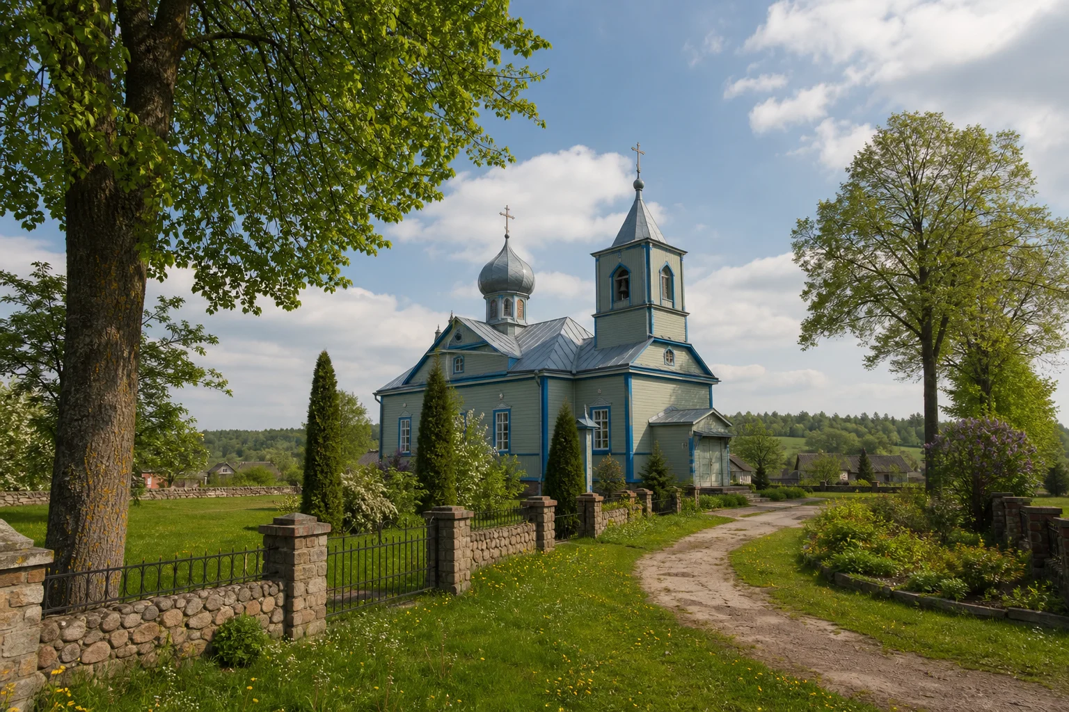 Николаево, церковь Покровская (дерев.)
