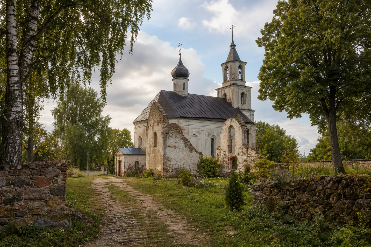 Новоспасск, церковь Спасо-Преображенская (руины)
