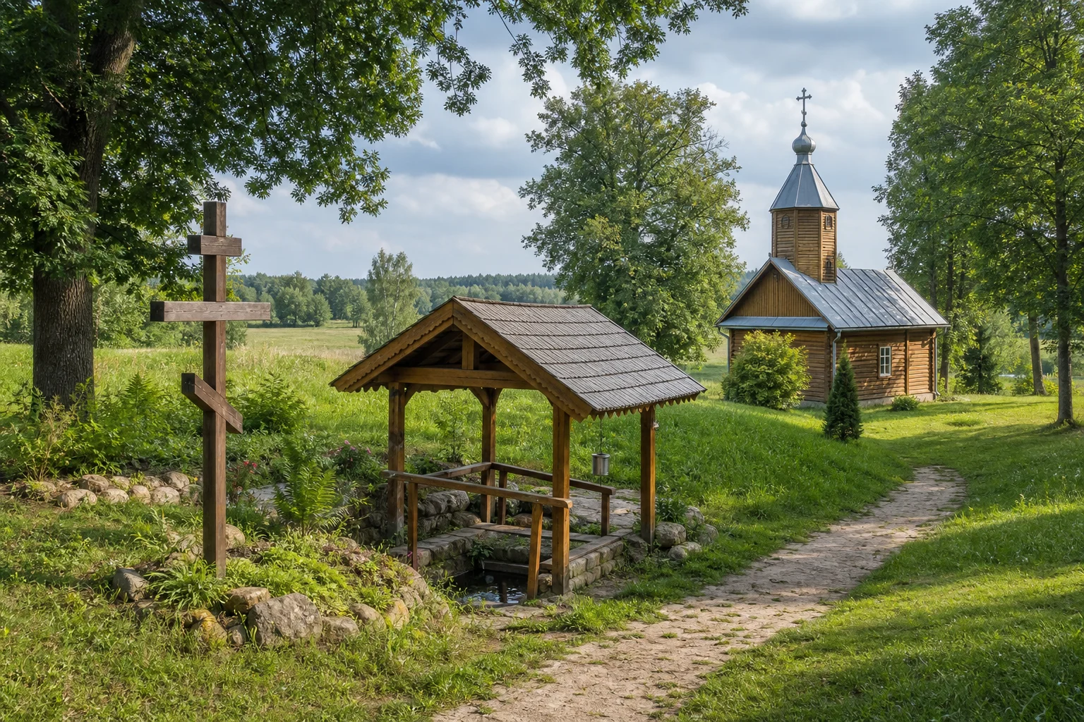 Огородники, церковь св. Онуфрия (дерев.)