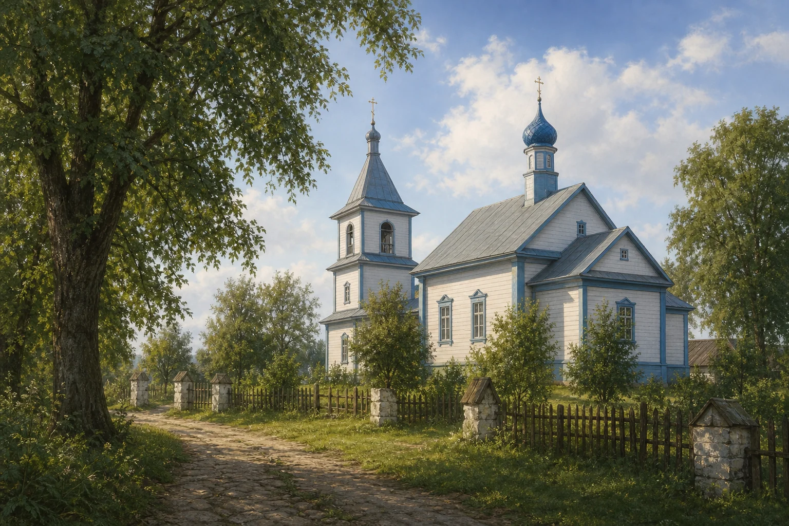 Октябрь, церковь Покровская (дерев.)