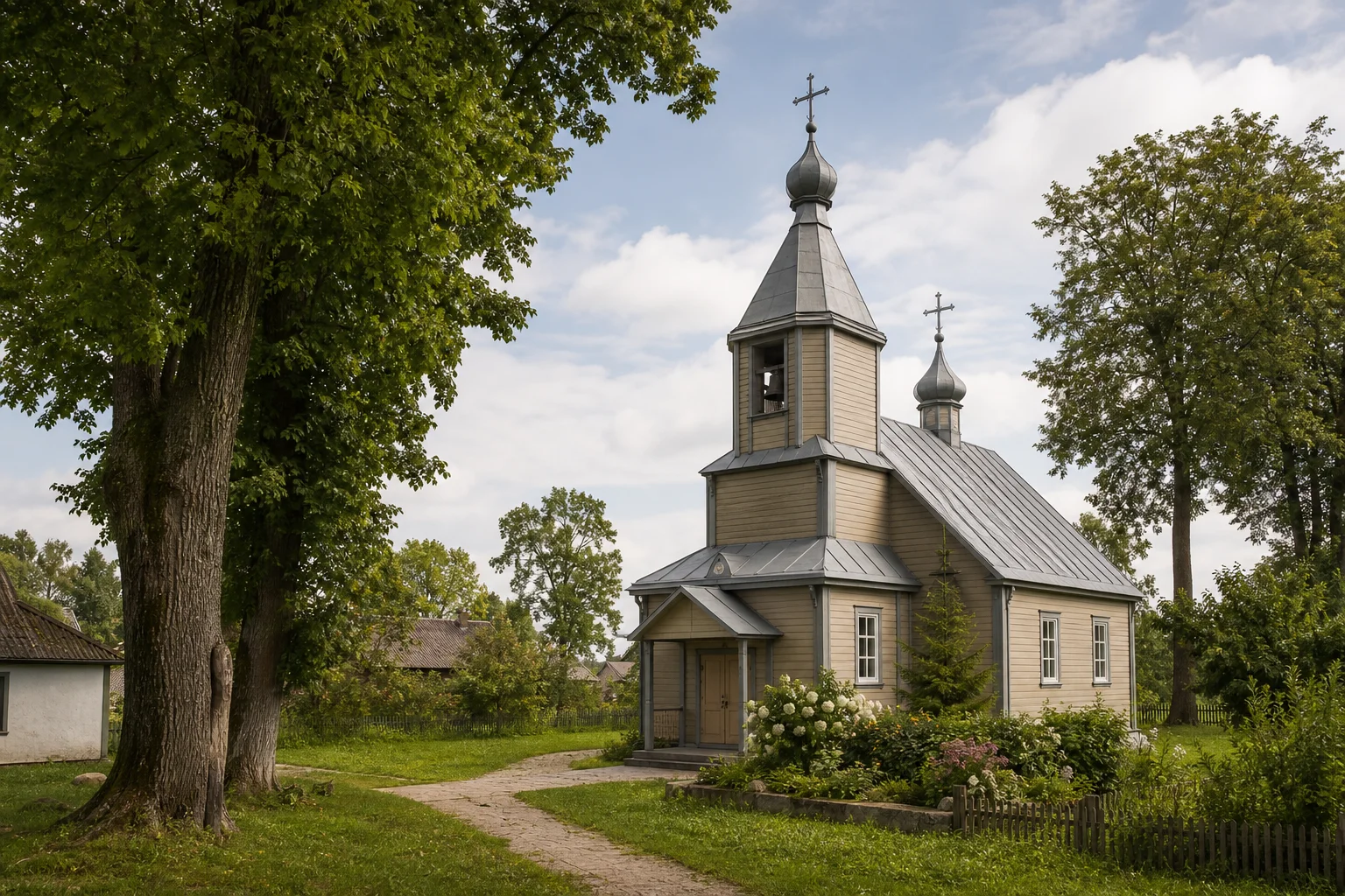 Омеленец, церковь Крестовоздвиженская (дерев.)