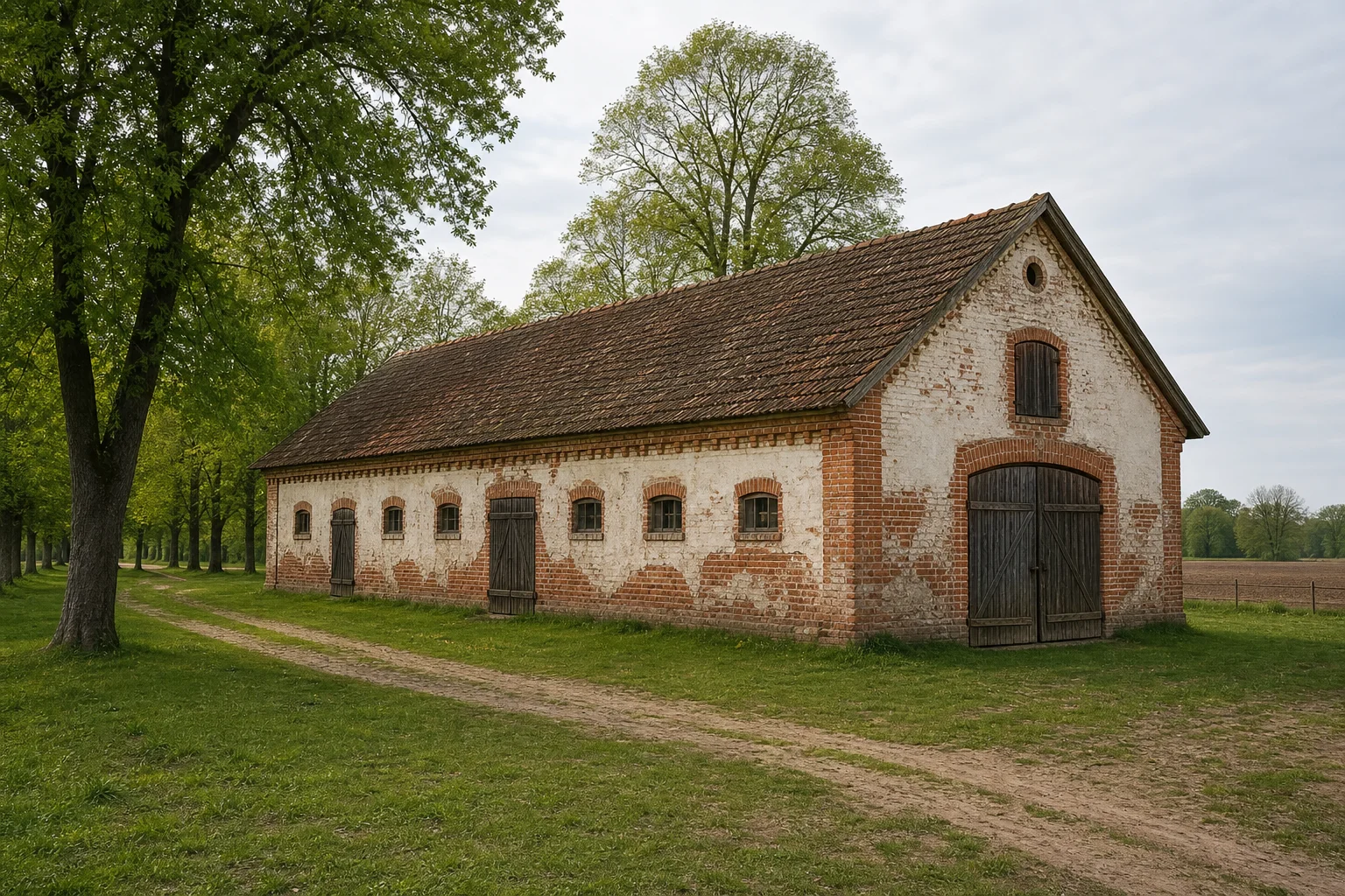 Орловичи, усадьба: коровник