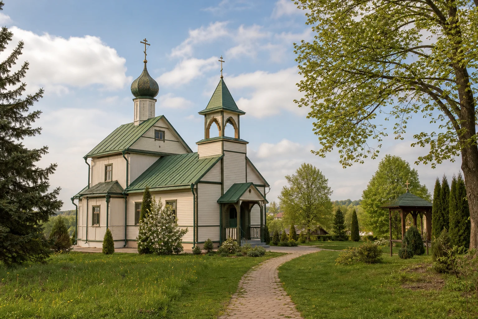 Острошицкий Городок. Церковь Спаса Преображения