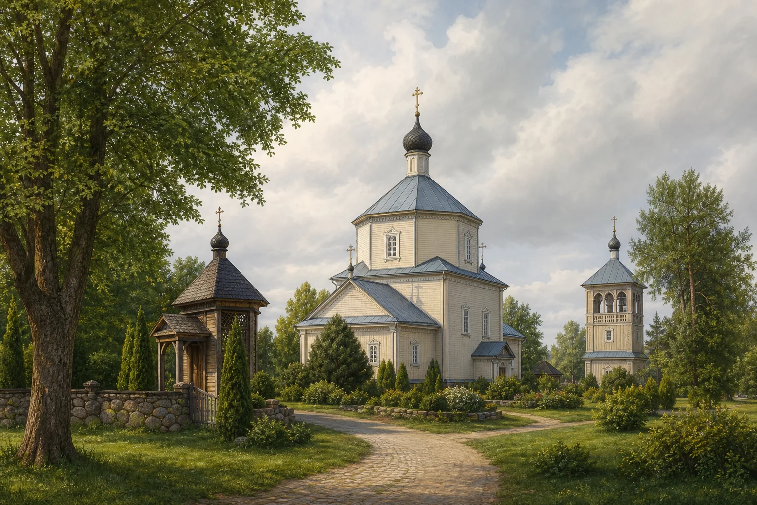 Острошицкий Городок, церковь Спасо-Преображенская (дерев.)