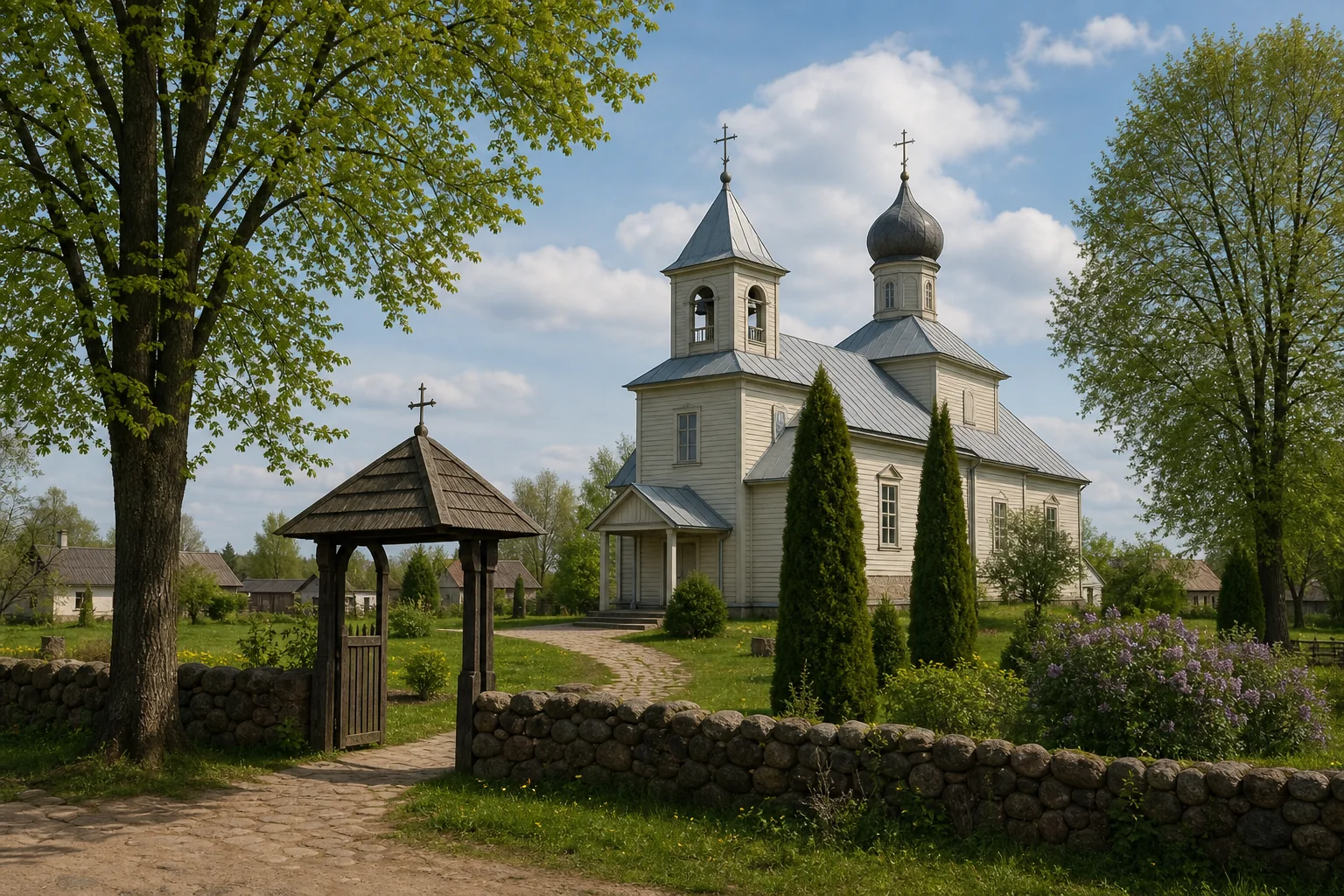 Оздамичи, церковь Троицкая (дерев.)