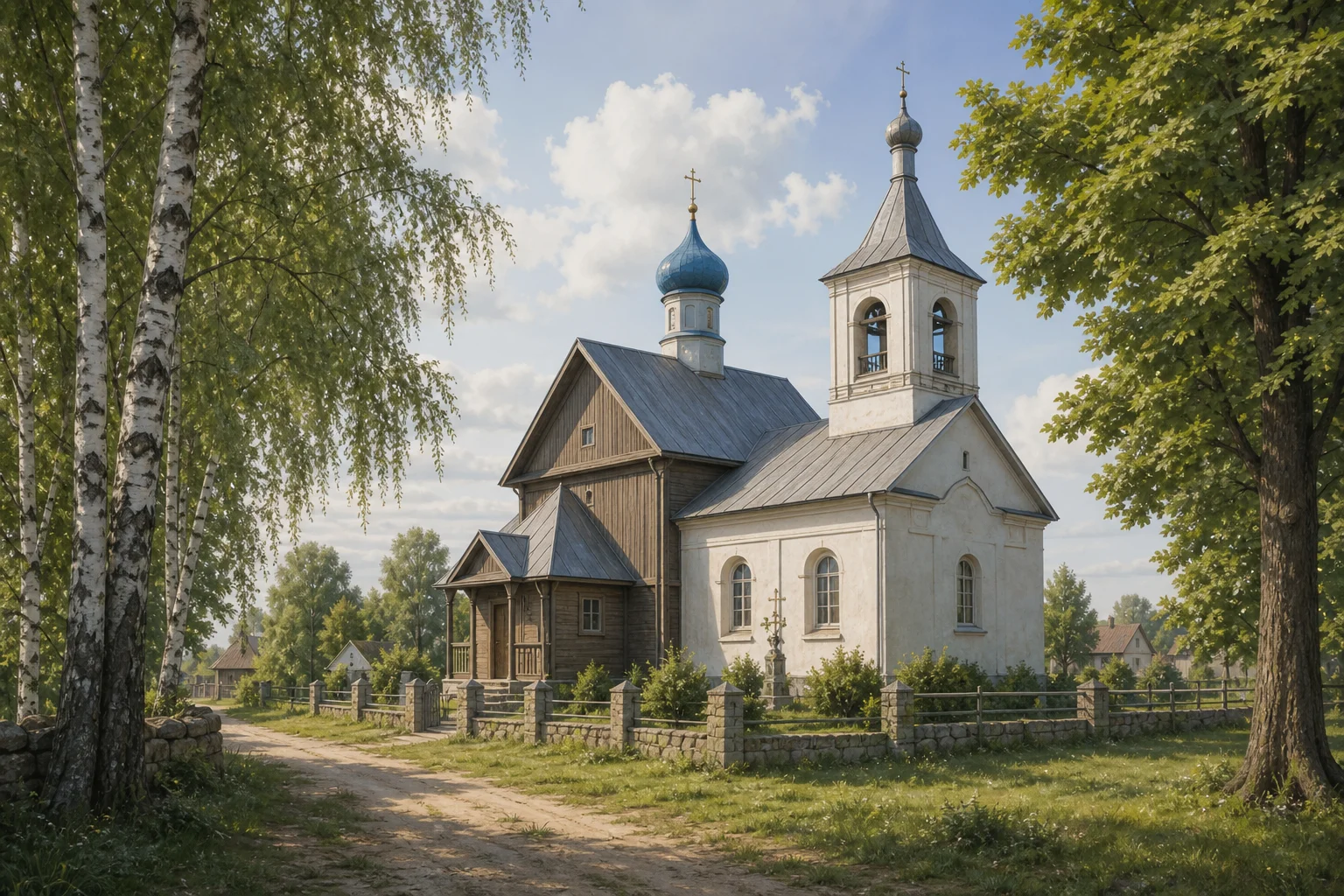 Озеро, церковь: дом священника (?)