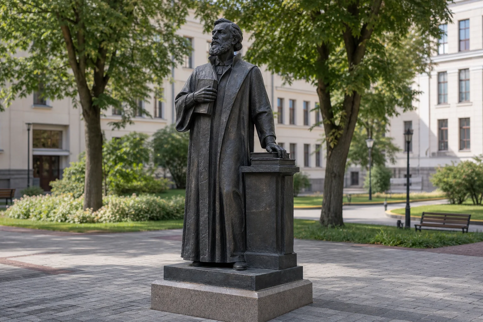 Памятник Франциску Скорине в Минске (у БГУ)