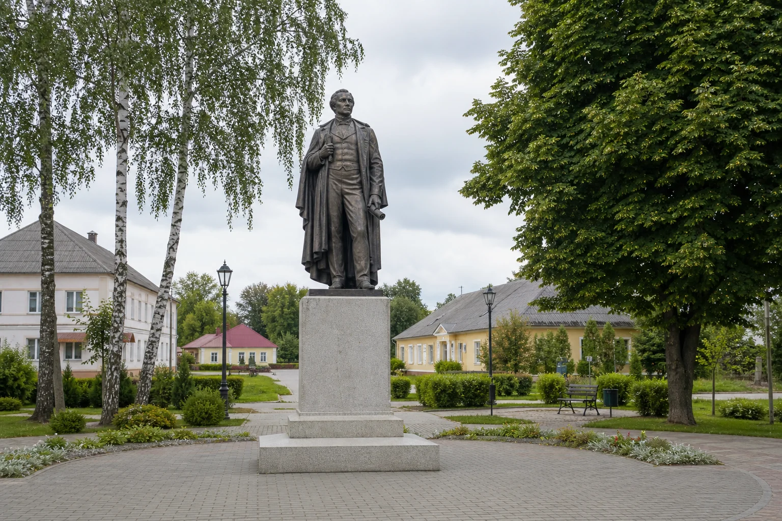 Памятник Изяславу на АЗС в Заславле
