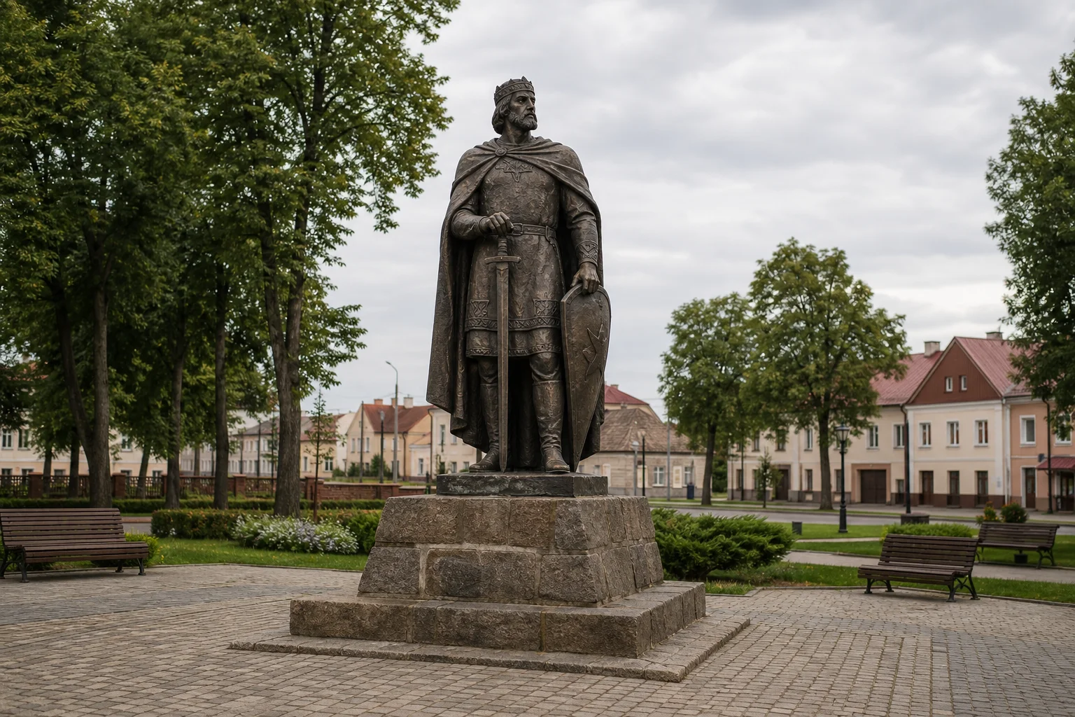 Памятник князю Гедимину в Лиде