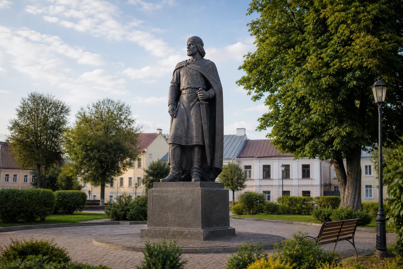 Памятник князю Всеславу Чародею в Полоцке