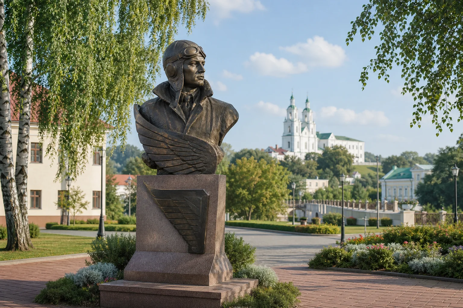 Памятник летчику А.К. Горовцу в Полоцке