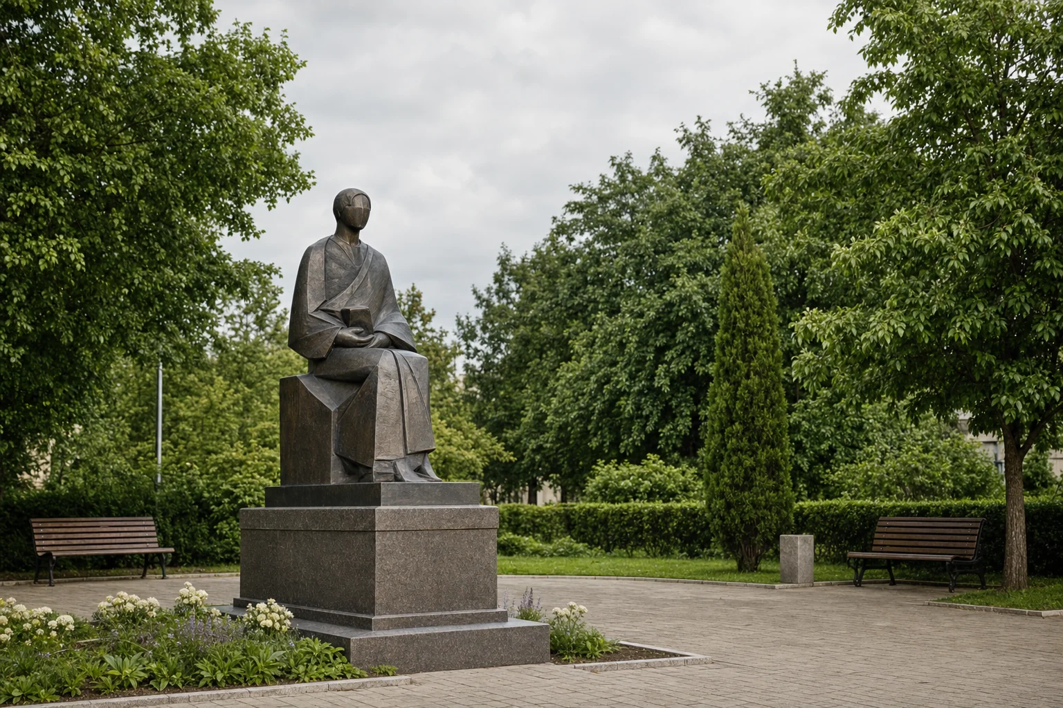 Памятник Махатме Ганди