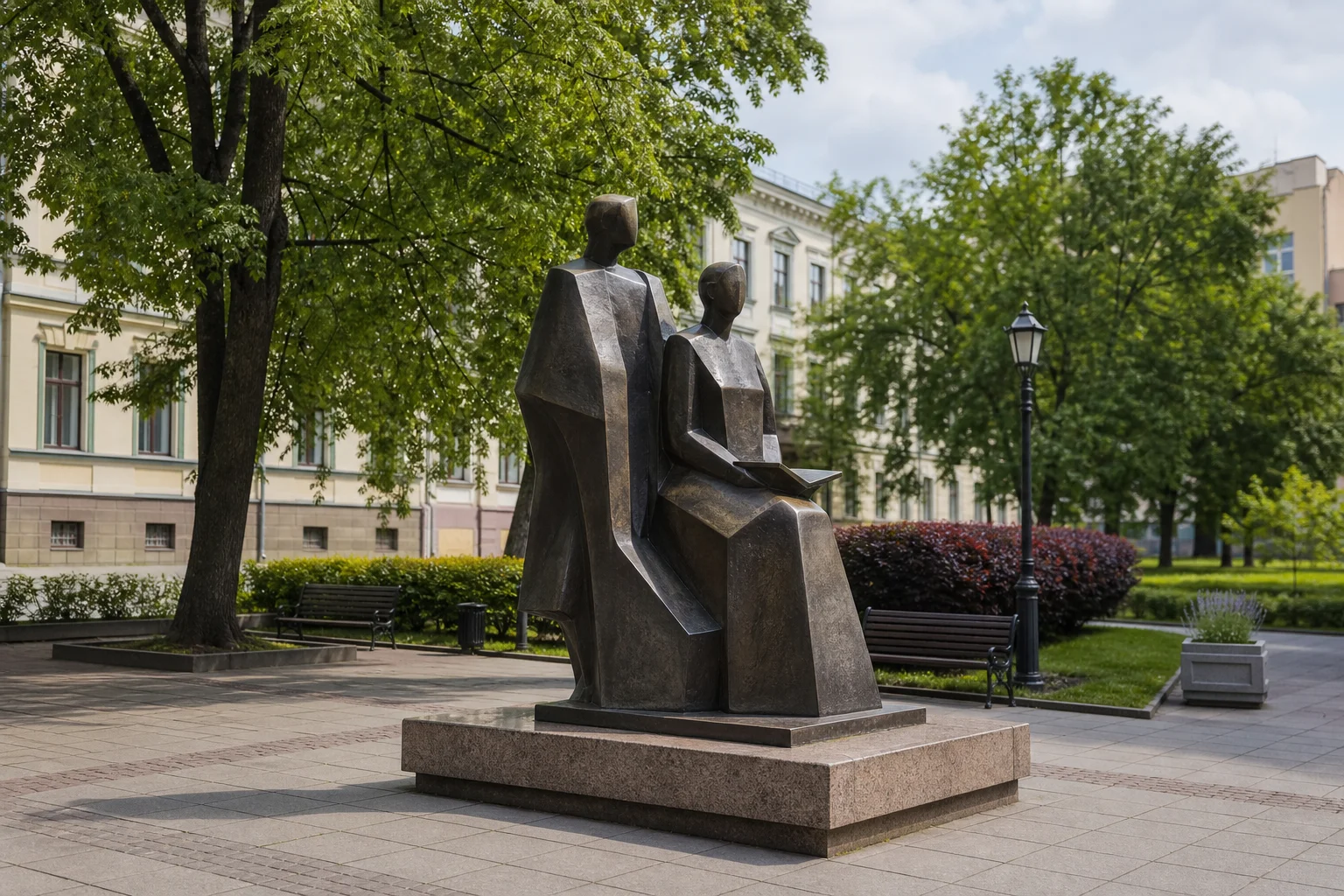 Памятник Монюшко и Дунину-Марцинкевичу в Минске