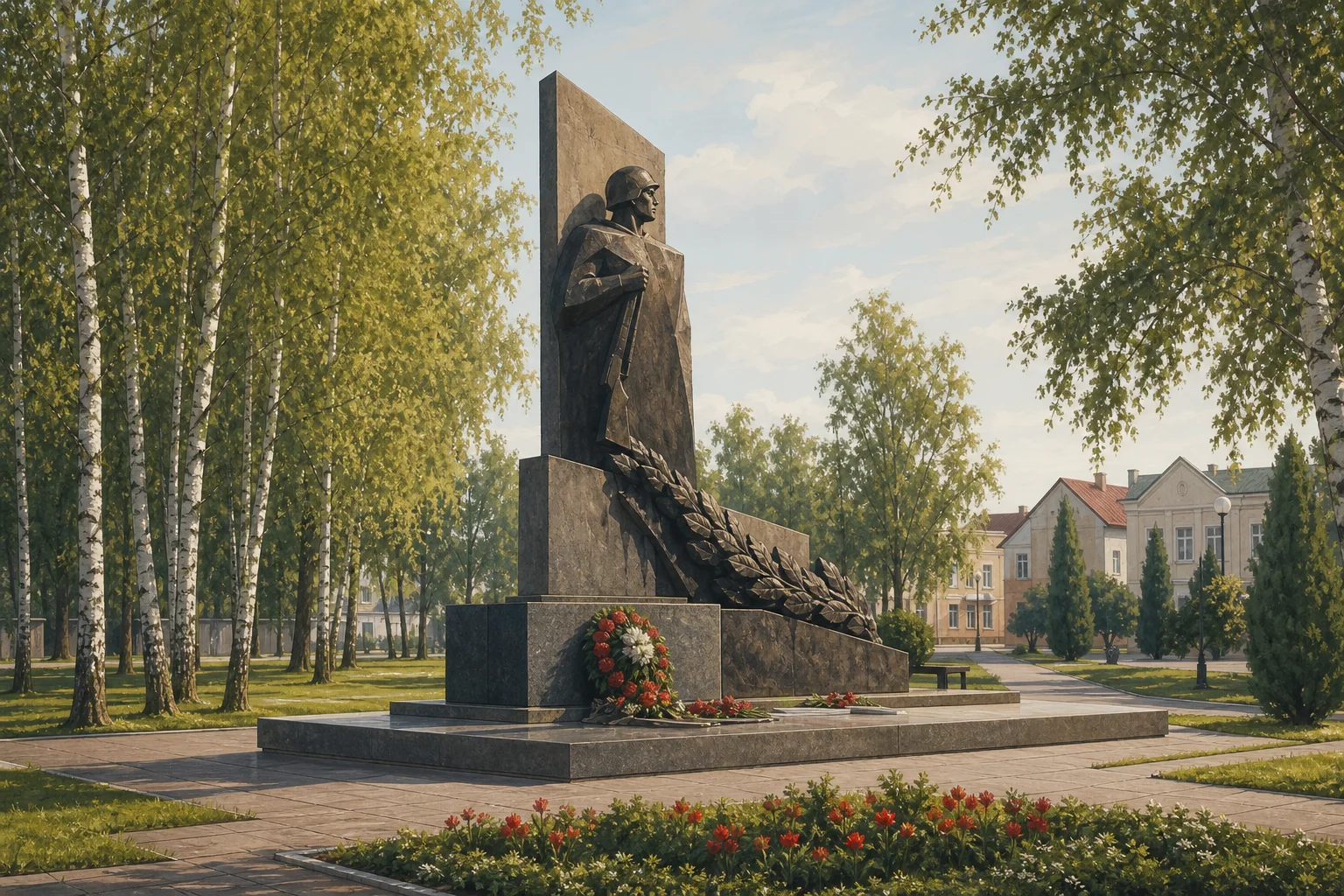 Памятник воинам Великой Отечественной войны в Ушачах