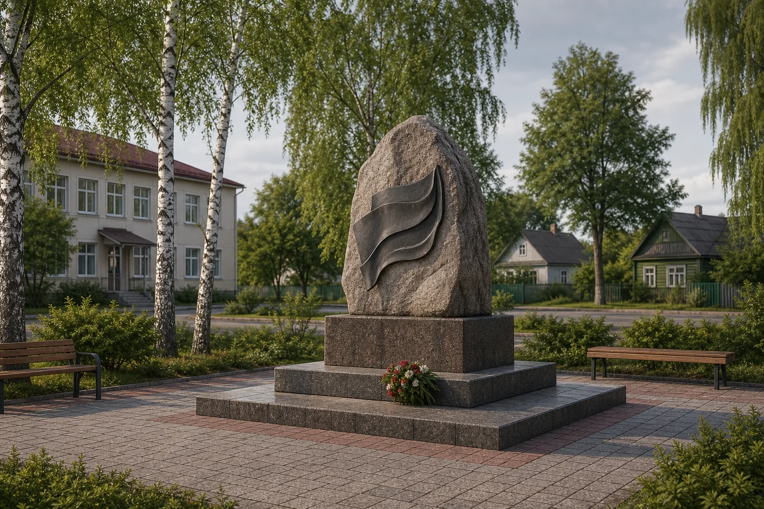 Памятник воинам-землякам в аг. Танежицы